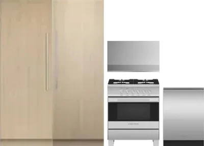 5 Piece Package Includes Refrigerator, Freezer, Range, Hood And Dishwasher